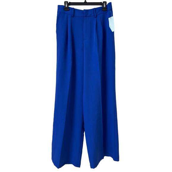 NWT Blue Sol Size 14, Wide Leg Pants Pleated Front Elastic Back, Pockets - Picture 1 of 6